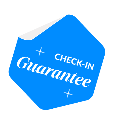 Check-in guarantee badge